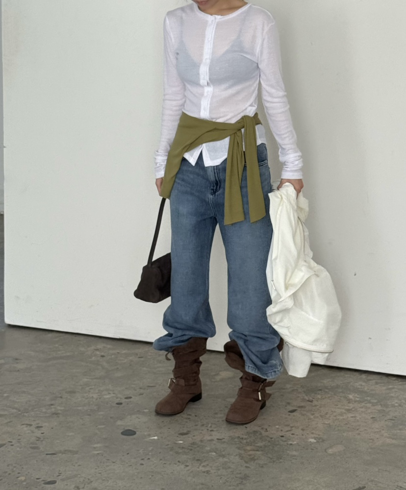 OVER NEAR東大門直郵女士新品真品推薦職業休閑26春夏休閑褲OVER NEAR休閑褲