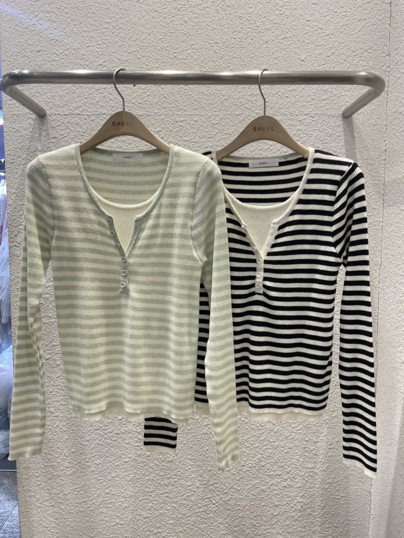 BABEL韓國代購女裝新品26春夏推薦熱賣休閑真品針織衫雙層BABEL針織衫