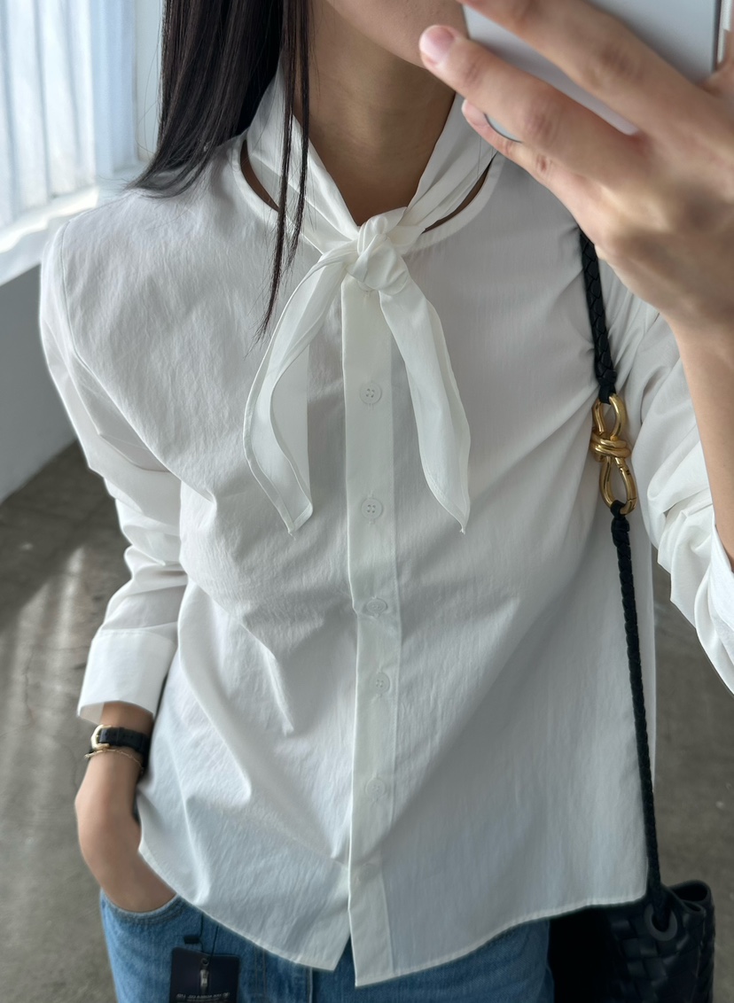 LE VASE韓國直郵女士新款真品26春夏休閑職業襯衫蕾絲衫LE VASE襯衫/蕾絲衫