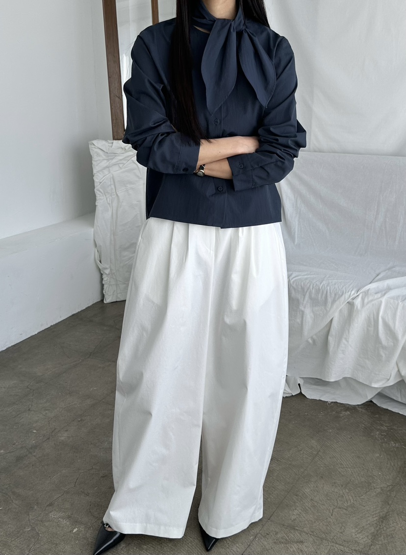 LE VASE韓國直郵女士新款真品26春夏休閑職業襯衫蕾絲衫LE VASE襯衫/蕾絲衫