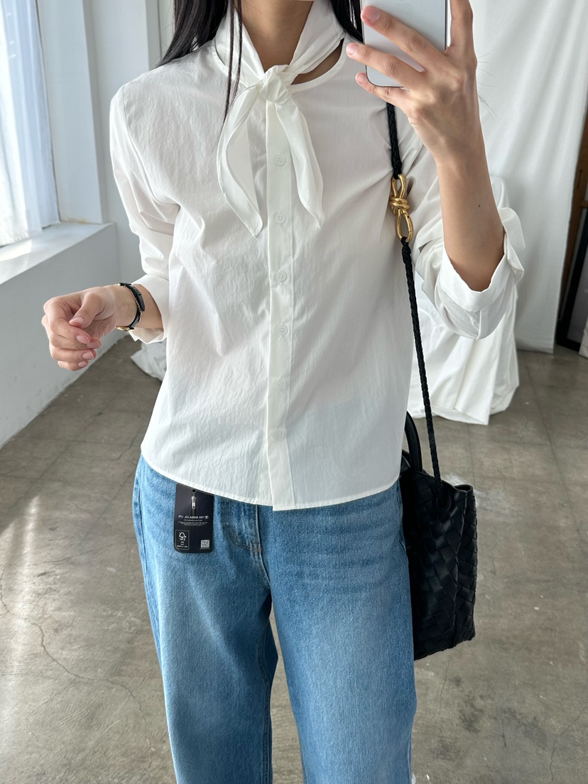 LE VASE韓國直郵女士新款真品26春夏休閑職業襯衫蕾絲衫LE VASE襯衫/蕾絲衫圖色1