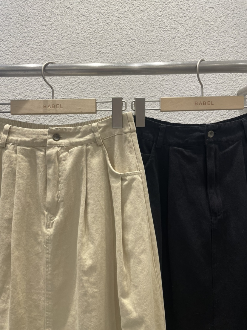 BABEL東大門代購女士新款職業人氣26春夏推薦熱賣長裙褶裥BABEL長裙