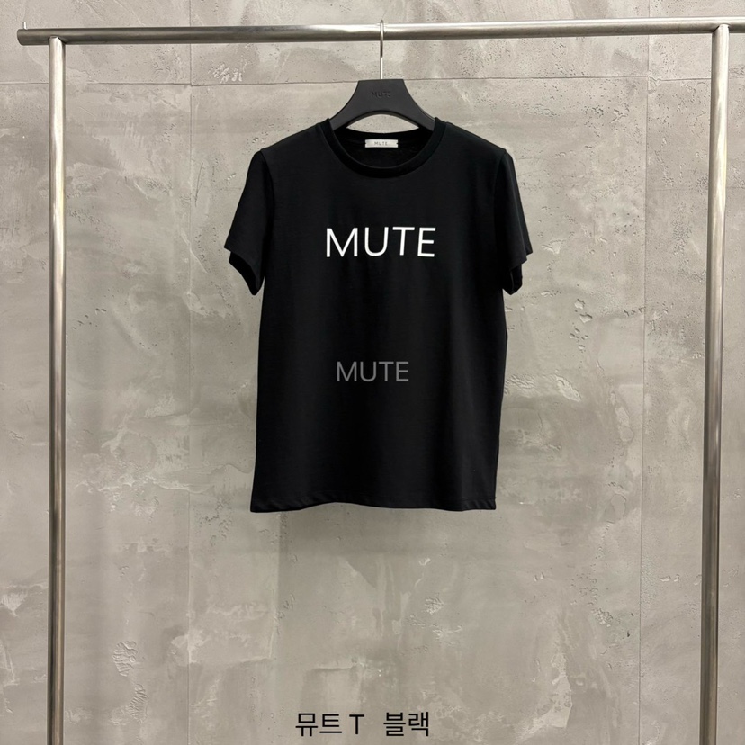 MUTE-P東大門代購女裝新款休閑人氣時尚推薦26春夏真品T恤MUTET恤圖色3黑色