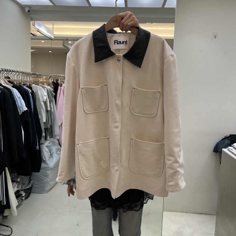 FLAUNT東大門代購女裝新款熱賣人氣26春夏時尚職業真品夾克FLAUNT夾克圖色1