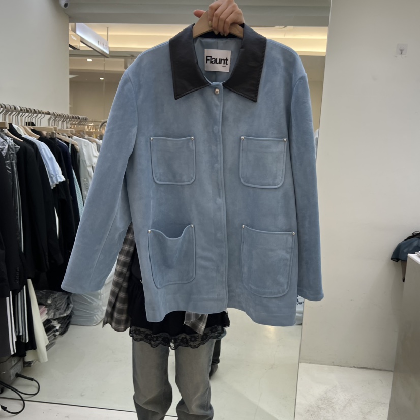 FLAUNT東大門代購女裝新款熱賣人氣26春夏時尚職業真品夾克FLAUNT夾克圖色2