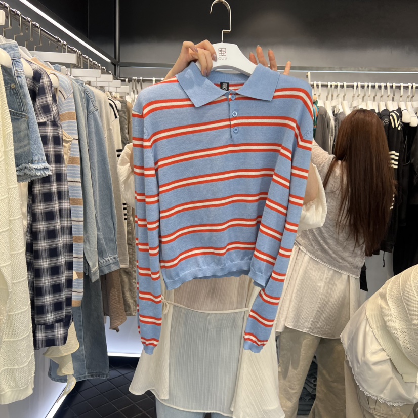 OUS/INCH-L東大門代購女士新款熱賣休閑時尚26春夏針織衫OUS/INCH針織衫圖色1