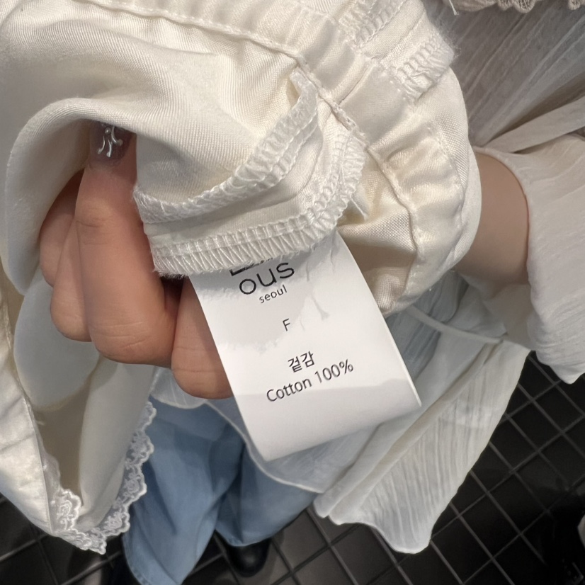 OUS/INCH-L韓國代購女士新款時尚推薦吊帶背心系帶蕾絲OUS/INCH吊帶/背心