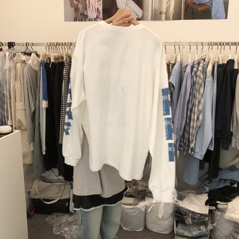 SALONDEMAG東大門直郵女士新款26春夏休閑職業人氣長袖T恤SALONDEMAG長袖T恤