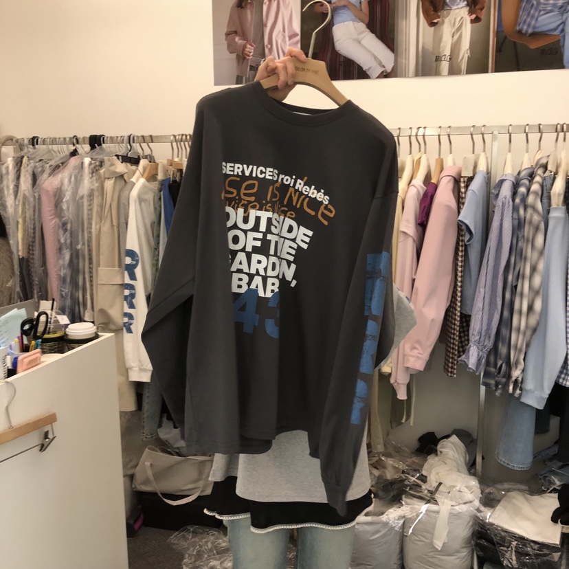 SALONDEMAG東大門直郵女士新款26春夏休閑職業人氣長袖T恤SALONDEMAG長袖T恤圖色2