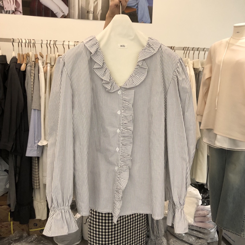 SALONDEMAG東大門代購女士新款真品推薦人氣26春夏襯衫蕾絲衫SALONDEMAG襯衫/蕾絲衫圖色3