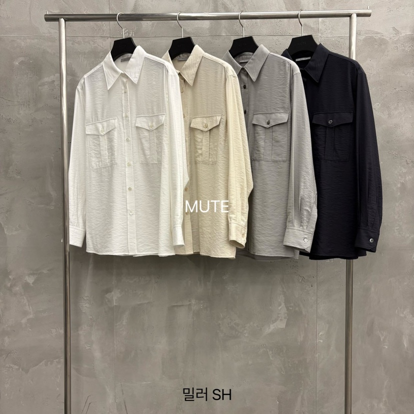 MUTE-P韓國代購女士新品人氣熱賣26春夏時尚職業襯衫蕾絲衫MUTE襯衫/蕾絲衫