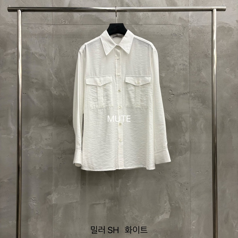 MUTE-P韓國代購女士新品人氣熱賣26春夏時尚職業襯衫蕾絲衫MUTE襯衫/蕾絲衫圖色1