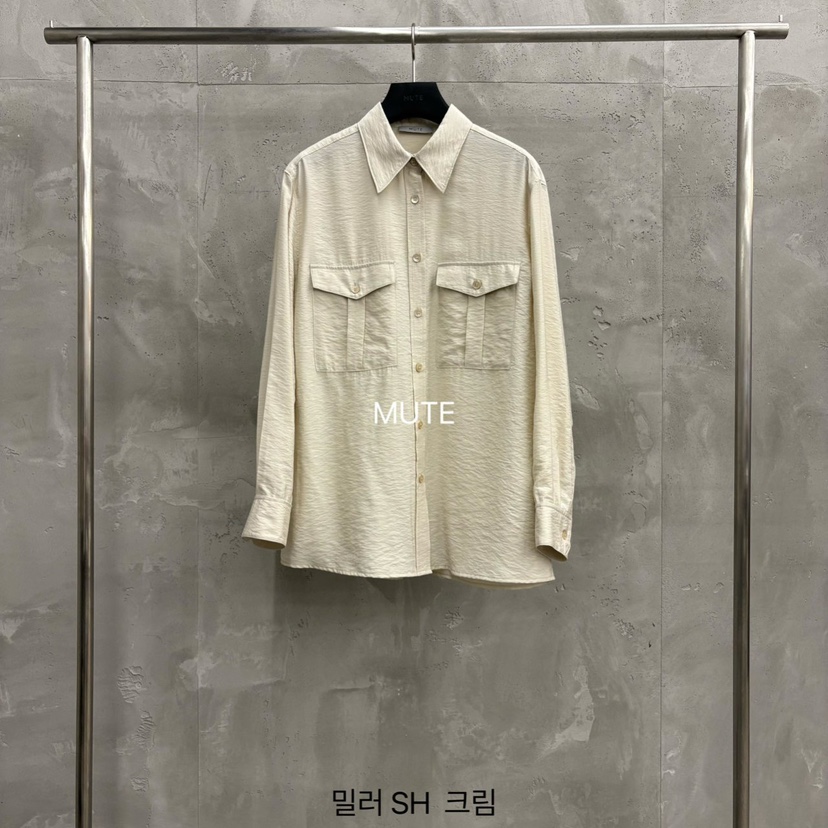 MUTE-P韓國代購女士新品人氣熱賣26春夏時尚職業襯衫蕾絲衫MUTE襯衫/蕾絲衫圖色2