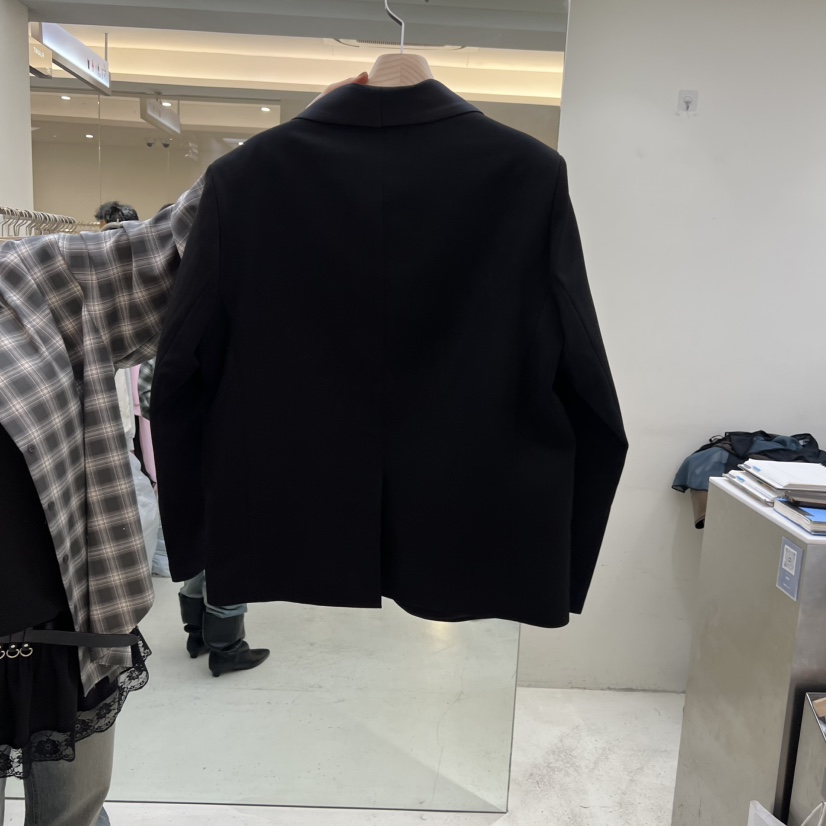 FLAUNT東大門實拍女裝新品26春夏休閑職業真品夾克披肩緞面FLAUNT夾克