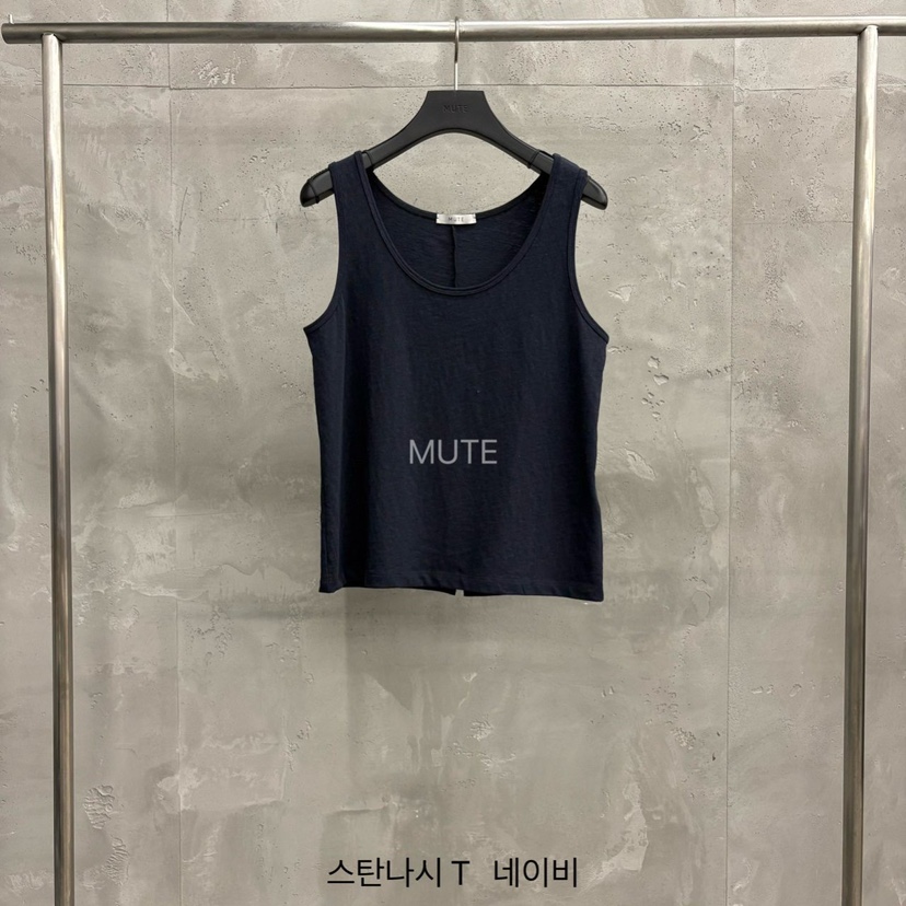 MUTE-P韓國代購女士新品真品職業時尚休閑熱賣26春夏吊帶背心MUTE吊帶/背心圖色5深藍色