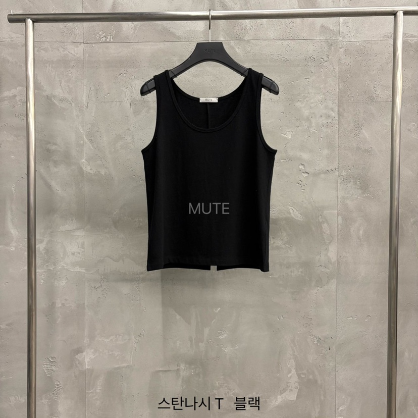 MUTE-P韓國代購女士新品真品職業時尚休閑熱賣26春夏吊帶背心MUTE吊帶/背心圖色6黑色