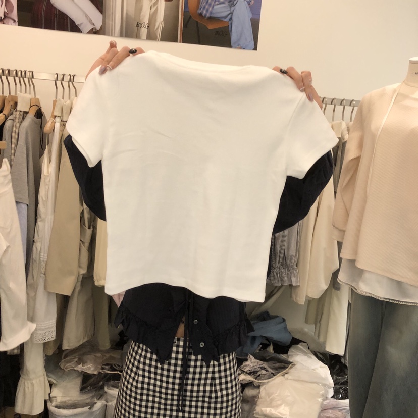 SALONDEMAG韓國代購女士新款時尚人氣真品推薦26春夏熱賣T恤SALONDEMAGT恤