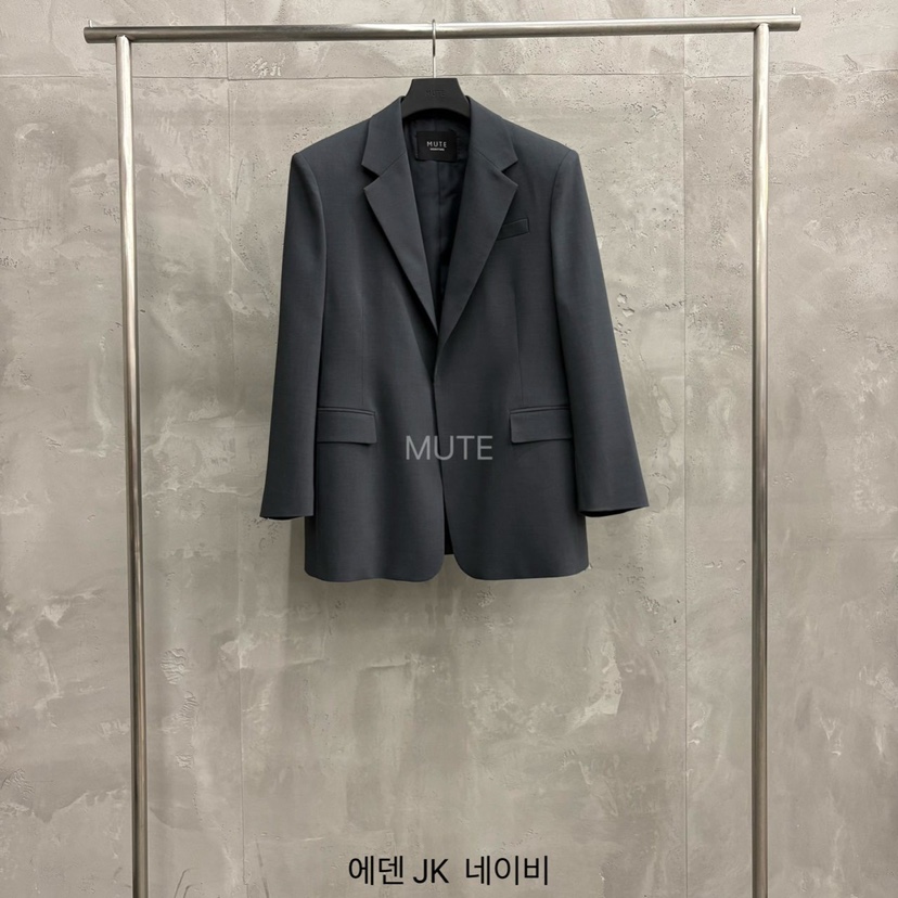 MUTE-P韓國直郵女裝新品熱賣休閑人氣職業推薦26春夏夾克MUTE夾克圖色2深藍色