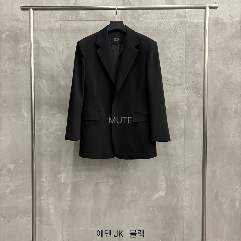 MUTE-P韓國直郵女裝新品熱賣休閑人氣職業推薦26春夏夾克MUTE夾克圖色3黑色