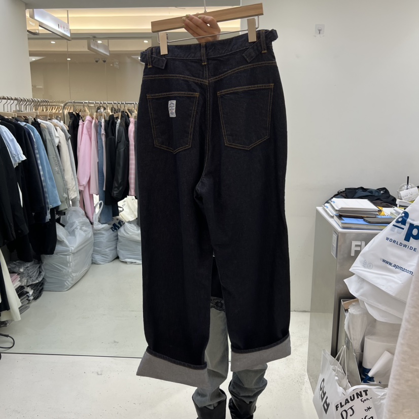 FLAUNT韓國代購女士新品時尚休閑真品推薦人氣職業牛仔褲FLAUNT牛仔褲