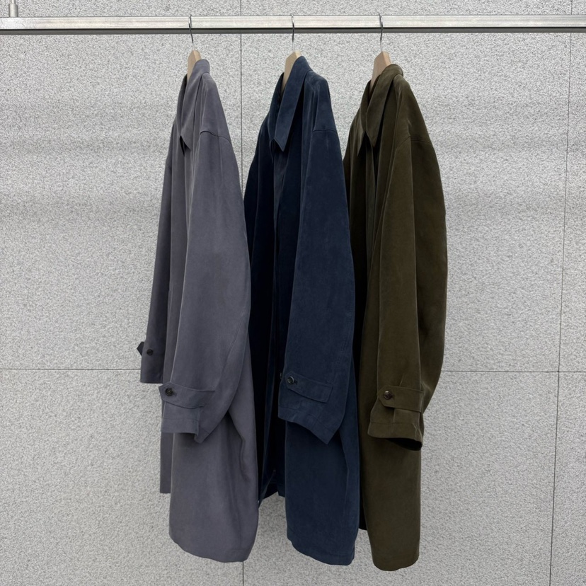 AT THE BAGEL東大門代購女裝新款休閑推薦人氣長款風衣AT THE BAGEL長款風衣