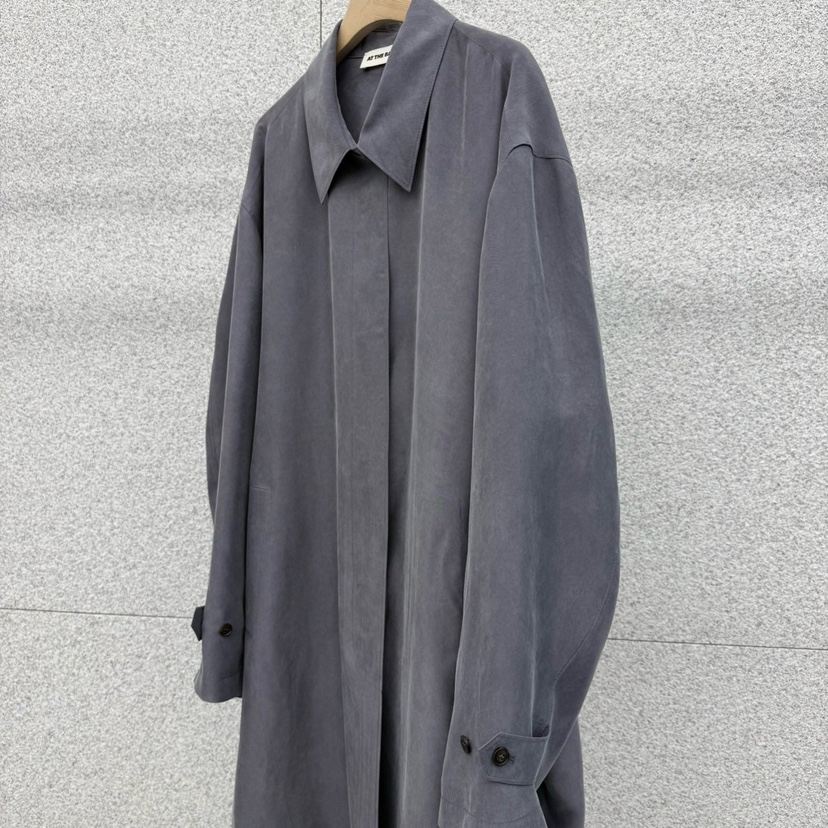 AT THE BAGEL東大門代購女裝新款休閑推薦人氣長款風衣AT THE BAGEL長款風衣