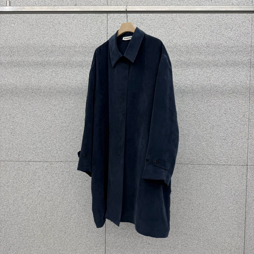 AT THE BAGEL東大門代購女裝新款休閑推薦人氣長款風衣AT THE BAGEL長款風衣圖色3藍色