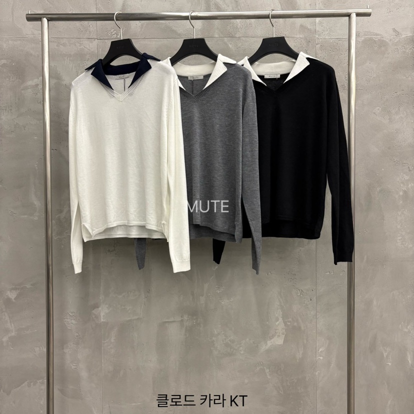 MUTE-P韓國代購女士新款休閑推薦人氣熱賣26春夏真品針織衫MUTE針織衫