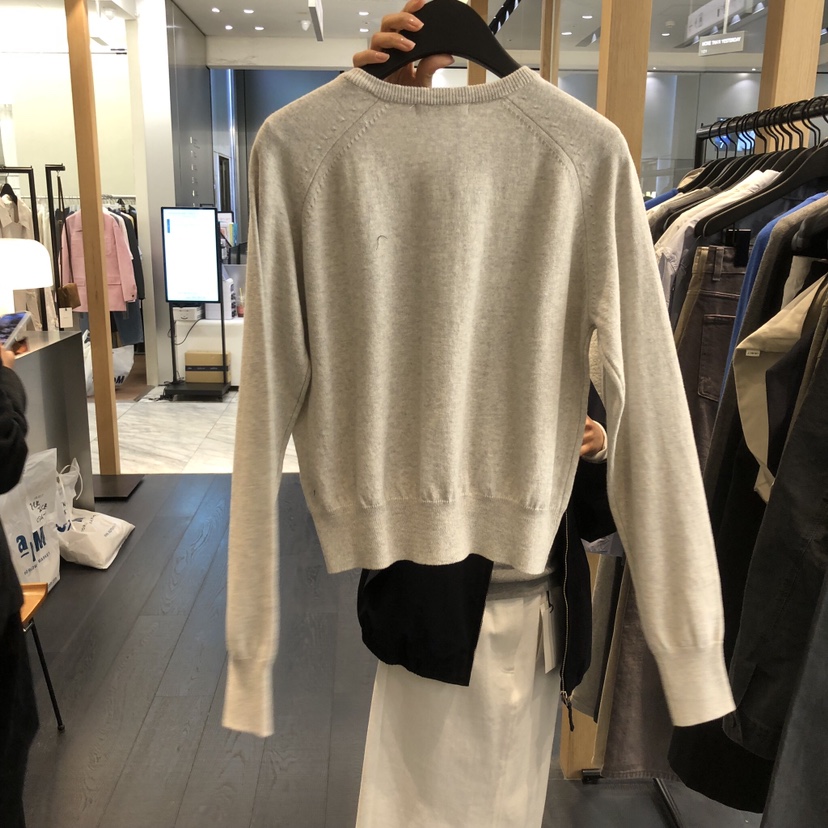 OBJECT韓國直郵女士新品真品人氣26春夏休閑針織衫圓領開衫OBJECT針織衫