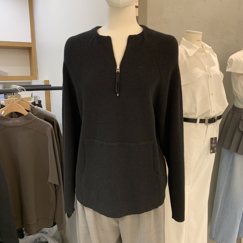 ARCHITEKT東大門代購女士新款推薦人氣真品熱賣針織衫拉鏈ARCHITEKT針織衫圖色1