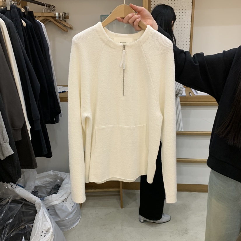 ARCHITEKT東大門代購女士新款推薦人氣真品熱賣針織衫拉鏈ARCHITEKT針織衫圖色2