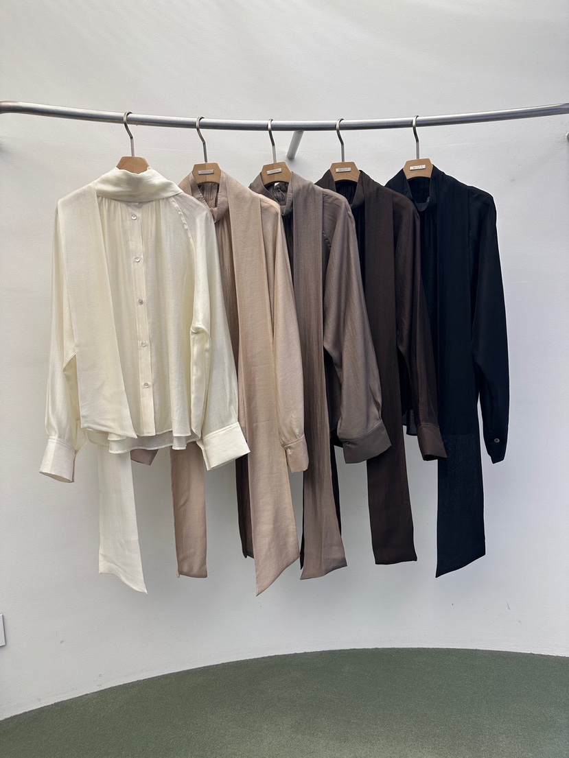 WIDA-P/RENEJ東大門直郵女裝新款真品襯衫蕾絲衫含圍巾WIDA-P/RENEJ襯衫/蕾絲衫