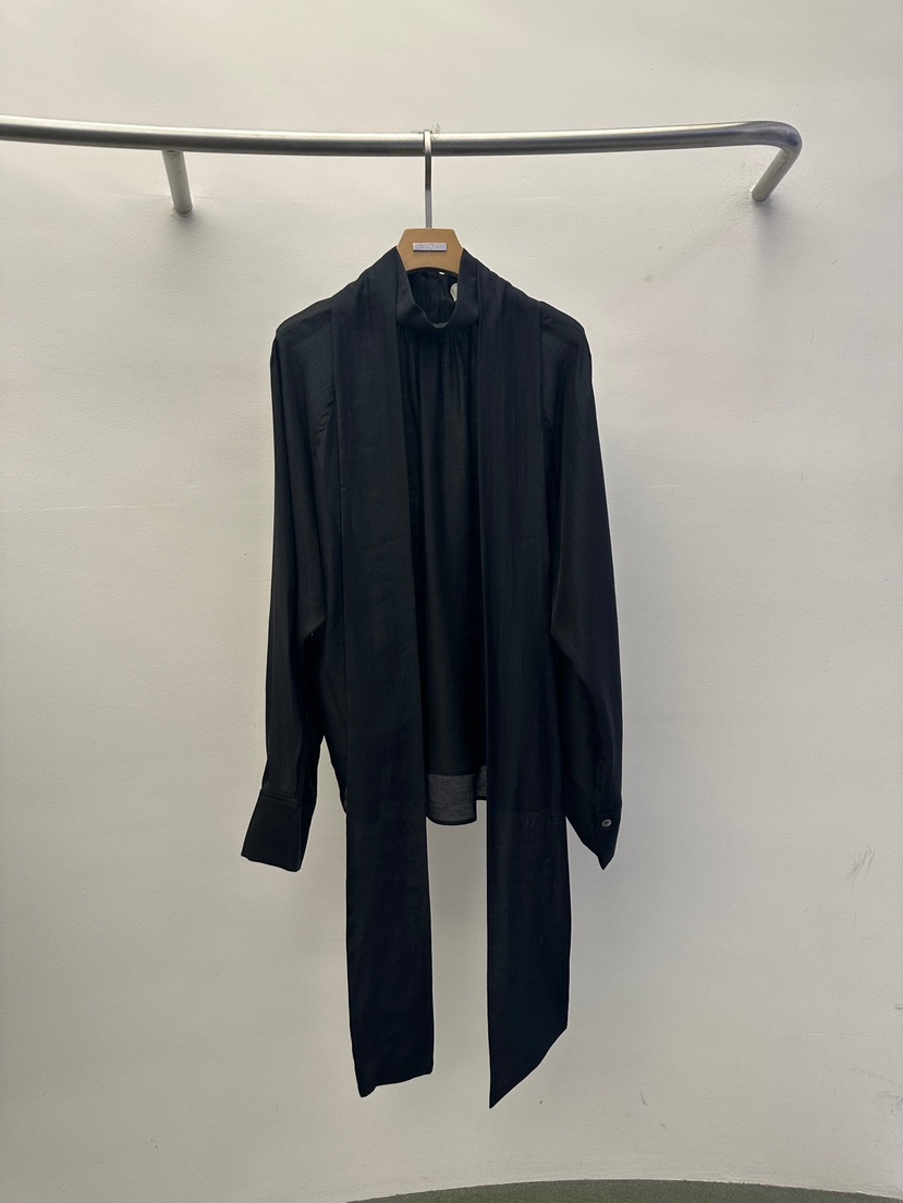 WIDA-P/RENEJ東大門直郵女裝新款真品襯衫蕾絲衫含圍巾WIDA-P/RENEJ襯衫/蕾絲衫圖色5黑色