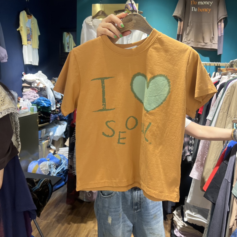 MERCI LINDA東大門實拍女裝新款休閑人氣職業26春夏真品T恤MERCI LINDAT恤圖色4