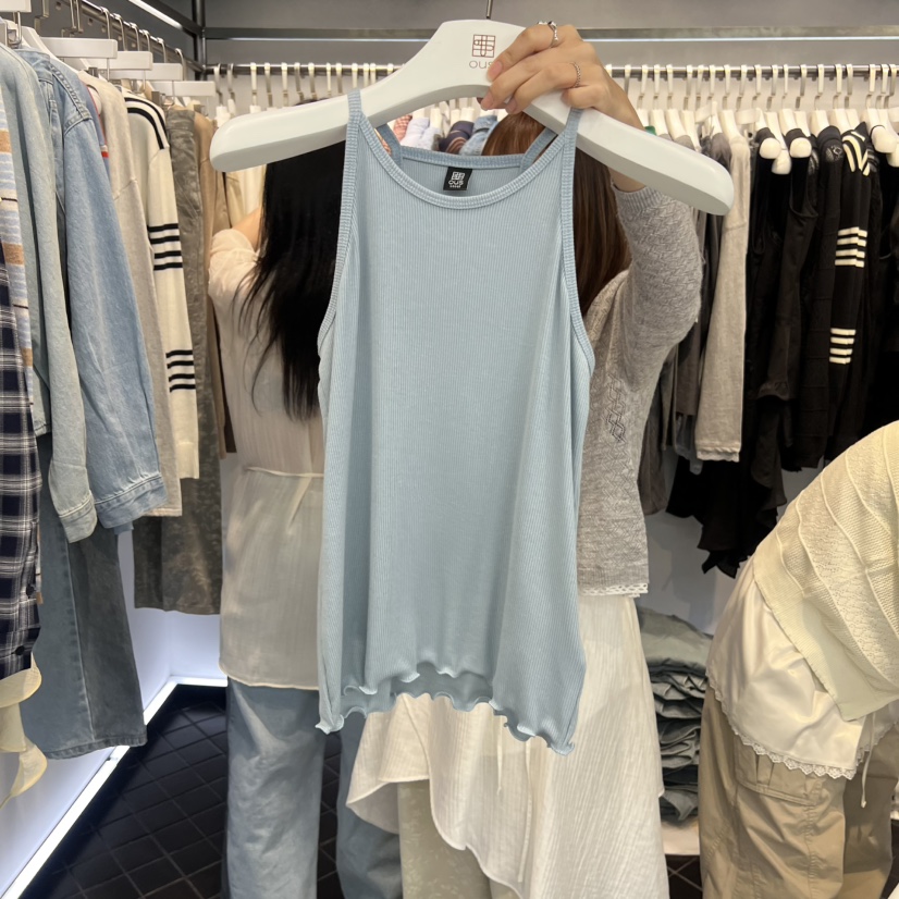 OUS/INCH-L東大門實拍女裝新品26春夏休閑時尚吊帶背心OUS/INCH吊帶/背心圖色1
