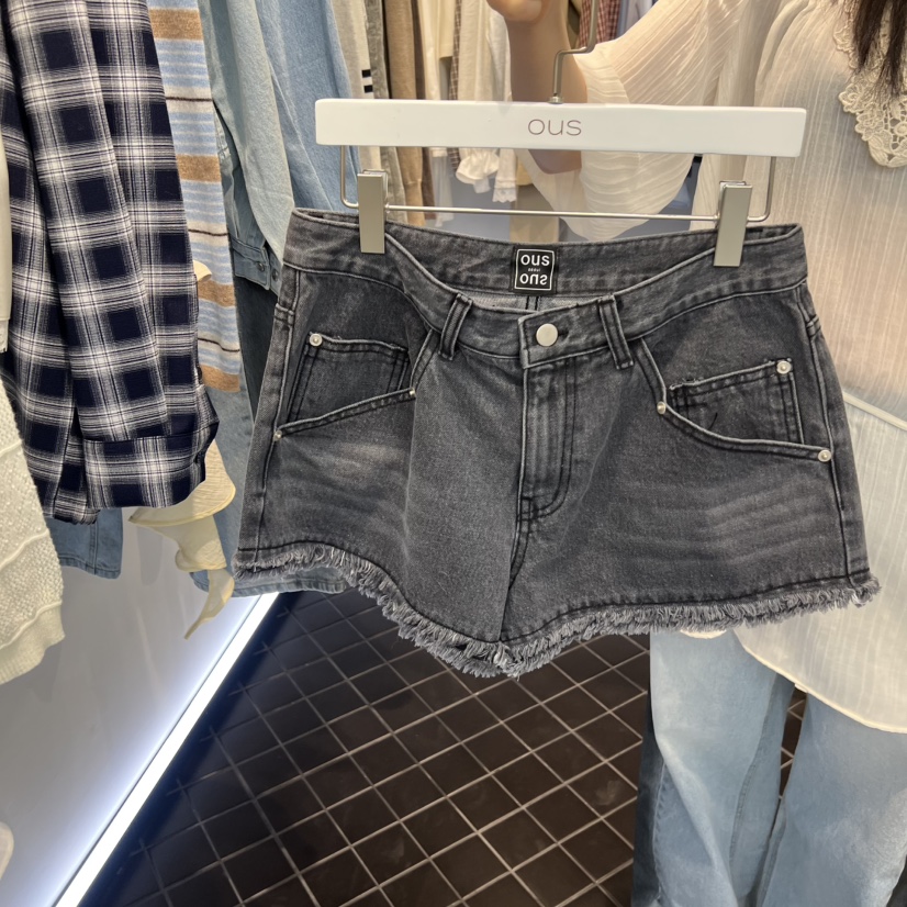 OUS/INCH-L東大門直郵女士新款真品推薦26春夏短褲流蘇OUS/INCH短褲圖色2