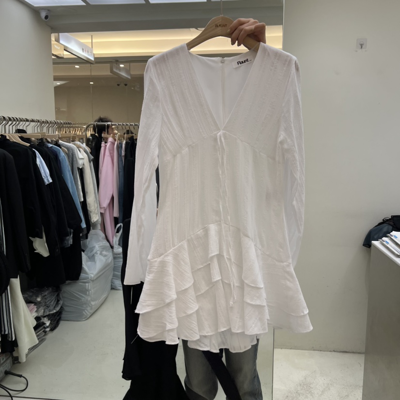 FLAUNT韓國代購女裝新品人氣時尚真品推薦熱賣職業連衣裙FLAUNT連衣裙圖色1