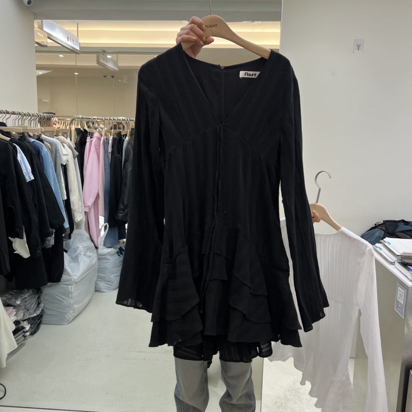 FLAUNT韓國代購女裝新品人氣時尚真品推薦熱賣職業連衣裙FLAUNT連衣裙圖色2