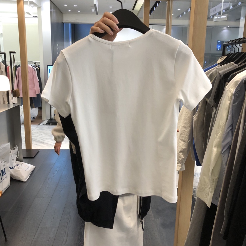 OBJECT東大門實拍女士新品休閑職業真品人氣26春夏T恤莫代爾棉OBJECTT恤