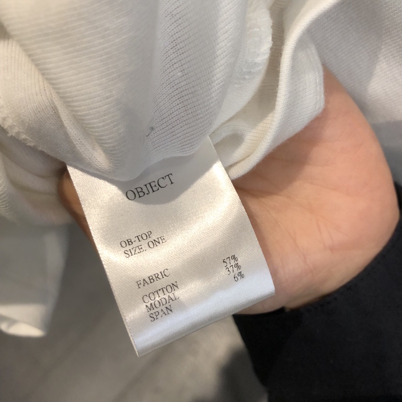 OBJECT東大門實拍女士新品休閑職業真品人氣26春夏T恤莫代爾棉OBJECTT恤