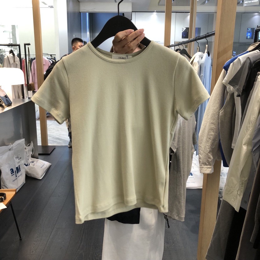 OBJECT東大門實拍女士新品休閑職業真品人氣26春夏T恤莫代爾棉OBJECTT恤圖色2