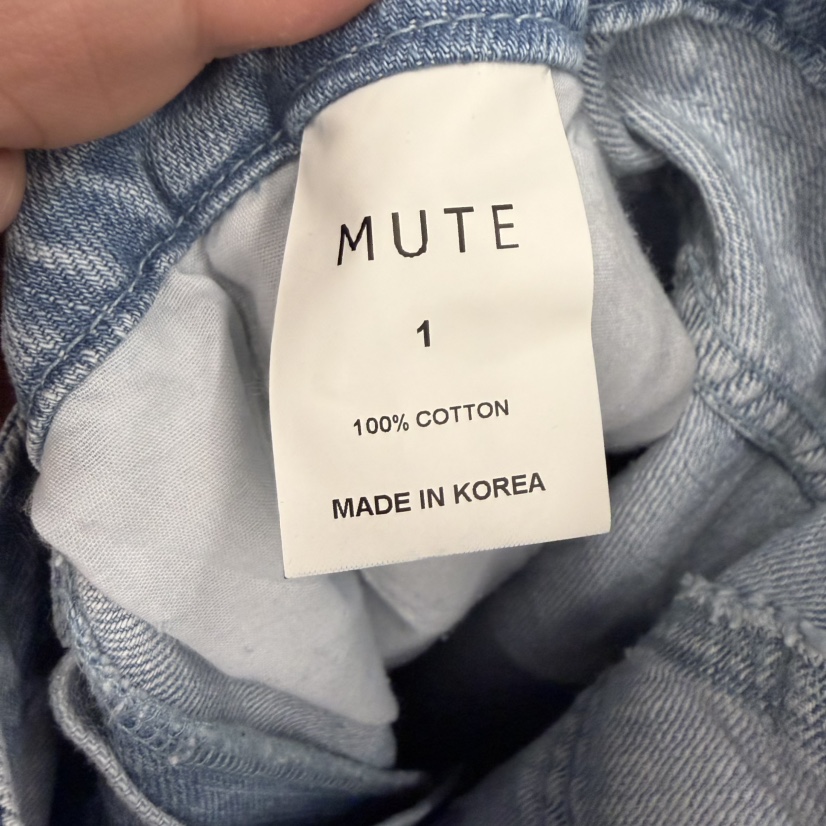 MUTE-P韓國代購女士新品人氣26春夏推薦職業真品熱賣牛仔褲MUTE牛仔褲