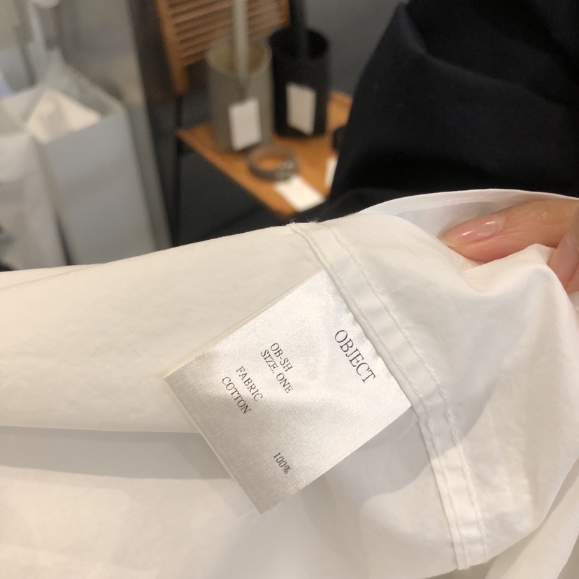 OBJECT韓國直郵女士新品26春夏推薦時尚熱賣襯衫蕾絲衫棉OBJECT襯衫/蕾絲衫