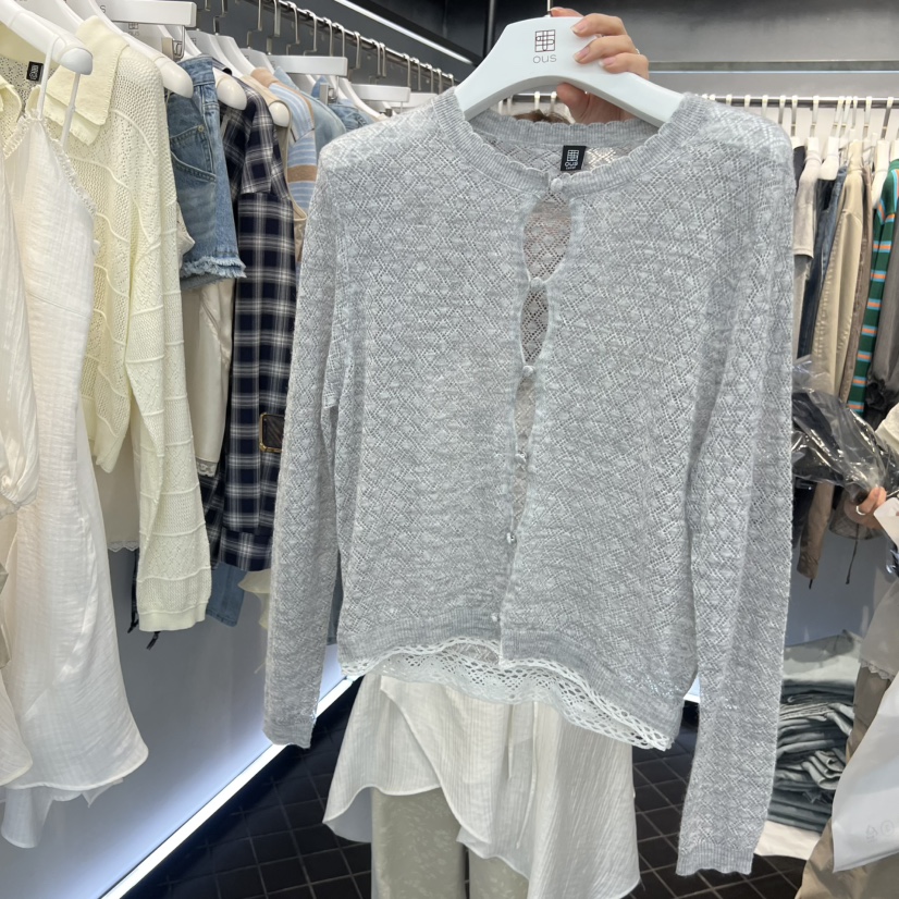 OUS/INCH-L東大門代購女士新款時尚真品26春夏針織衫羊駝OUS/INCH針織衫圖色2