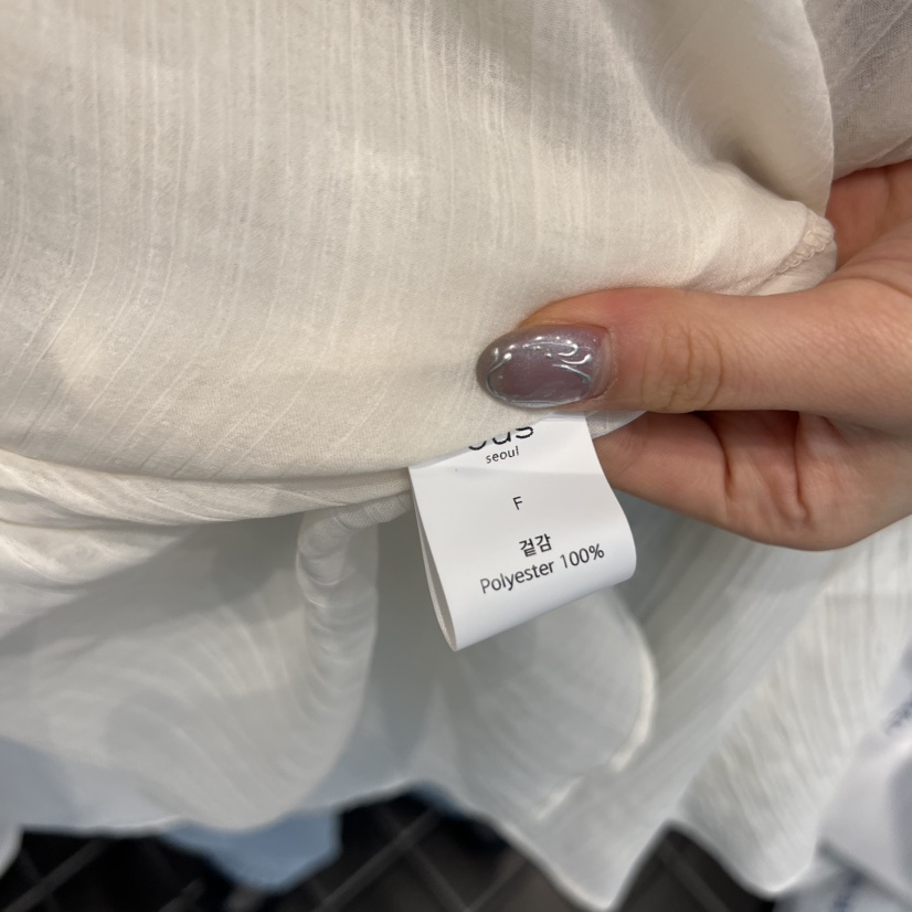 OUS/INCH-L東大門直郵女士新品真品時尚襯衫蕾絲衫含腰繩OUS/INCH襯衫/蕾絲衫