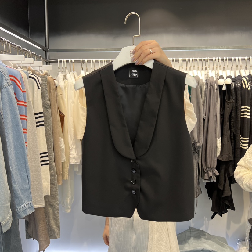 OUS/INCH-L韓國直郵女裝新品休閑真品人氣職業馬甲披肩OUS/INCH馬甲圖色2