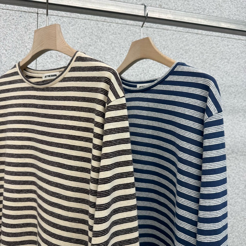 AT THE BAGEL東大門代購女裝新品推薦職業休閑熱賣長袖T恤AT THE BAGEL長袖T恤