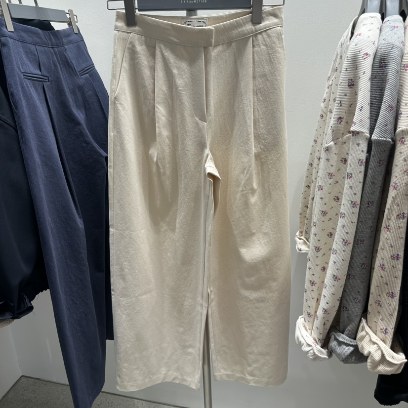TARABY MOTION東大門直郵女士新款26春夏真品人氣休閑褲棉TARABY MOTION休閑褲圖色1