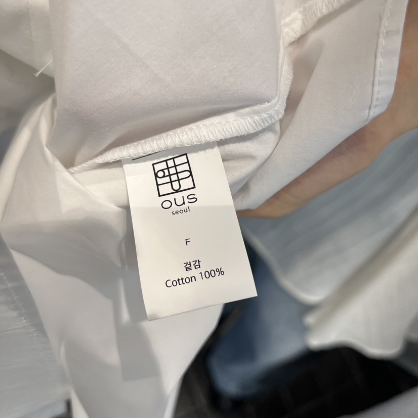 OUS/INCH-L東大門實拍女裝新品時尚26春夏襯衫蕾絲衫雙層OUS/INCH襯衫/蕾絲衫