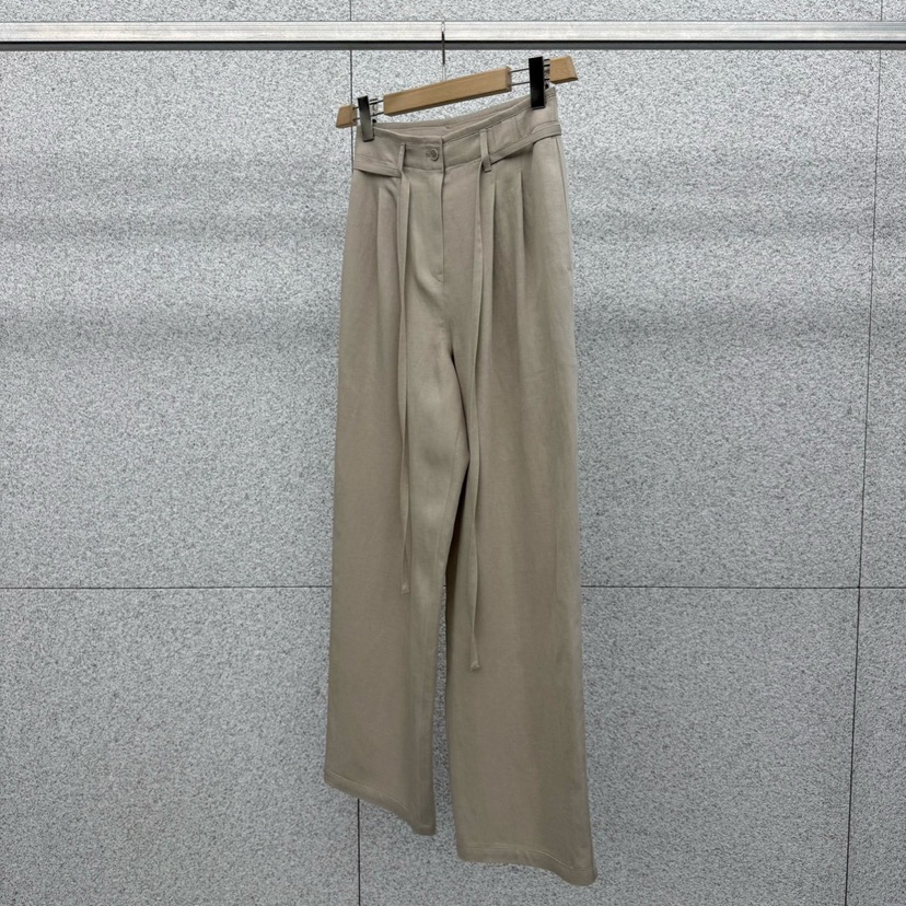 AT THE BAGEL東大門代購女裝新品時尚職業休閑褲含腰繩AT THE BAGEL休閑褲圖色1